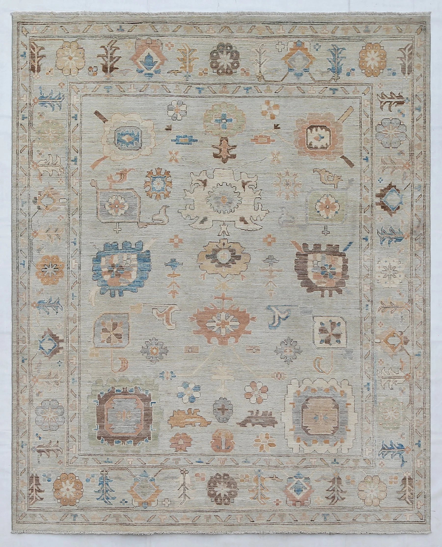 Oushak Wool Rug (8'2" x 9'8")