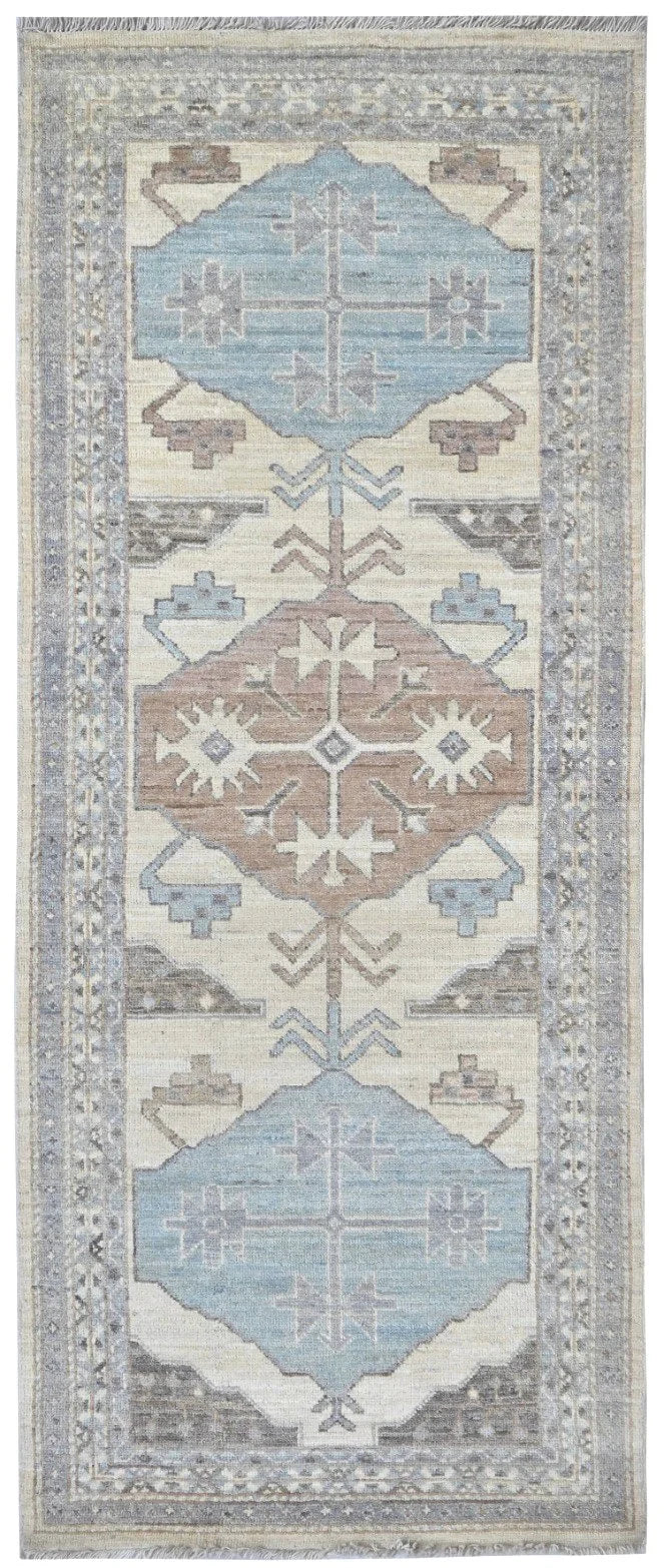 Oushak Wool Rug Runner (3'1" x 8'0")