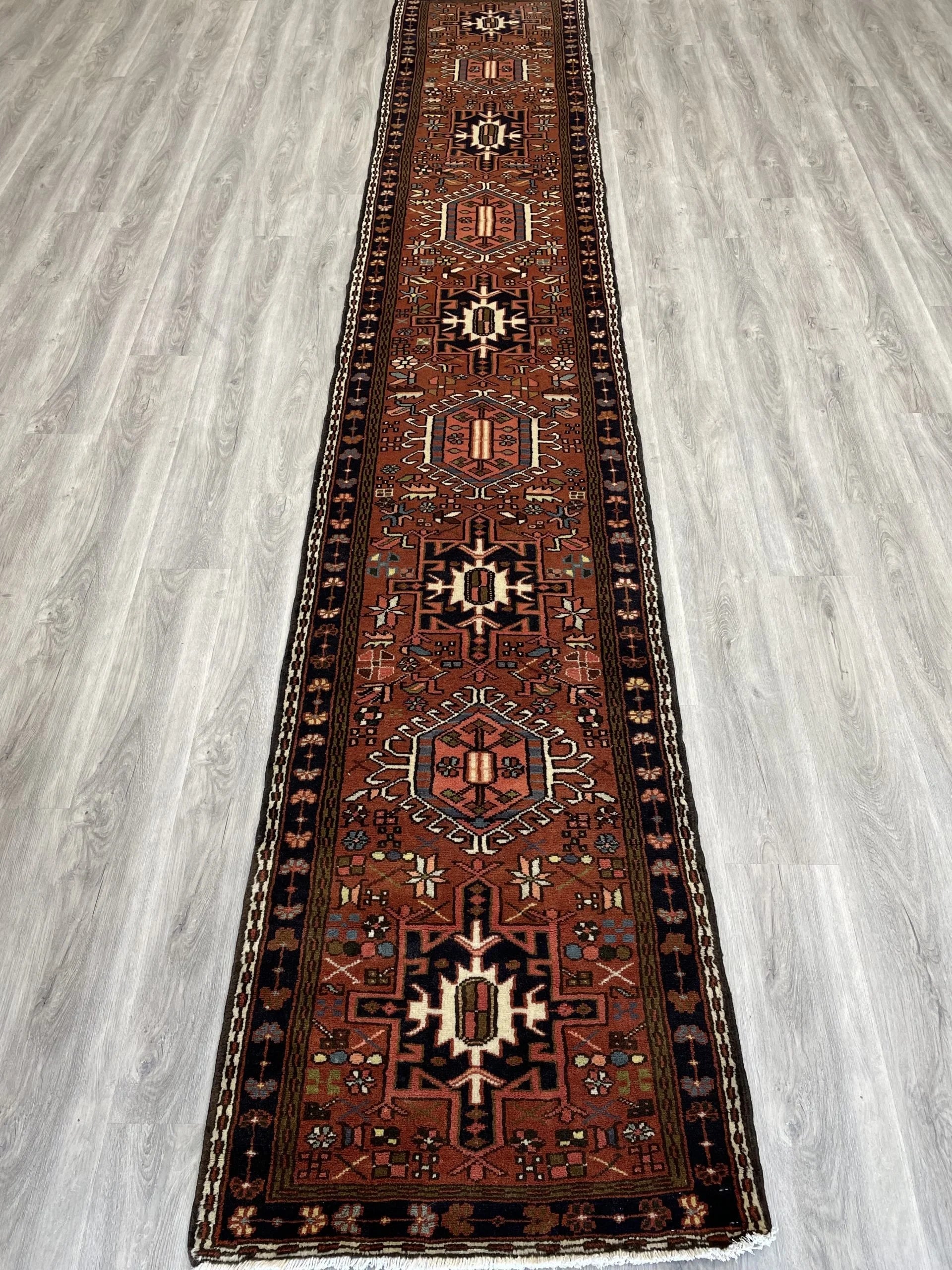 Karajeh Vintage Wool Rug Runner (2'5" x 13'3")