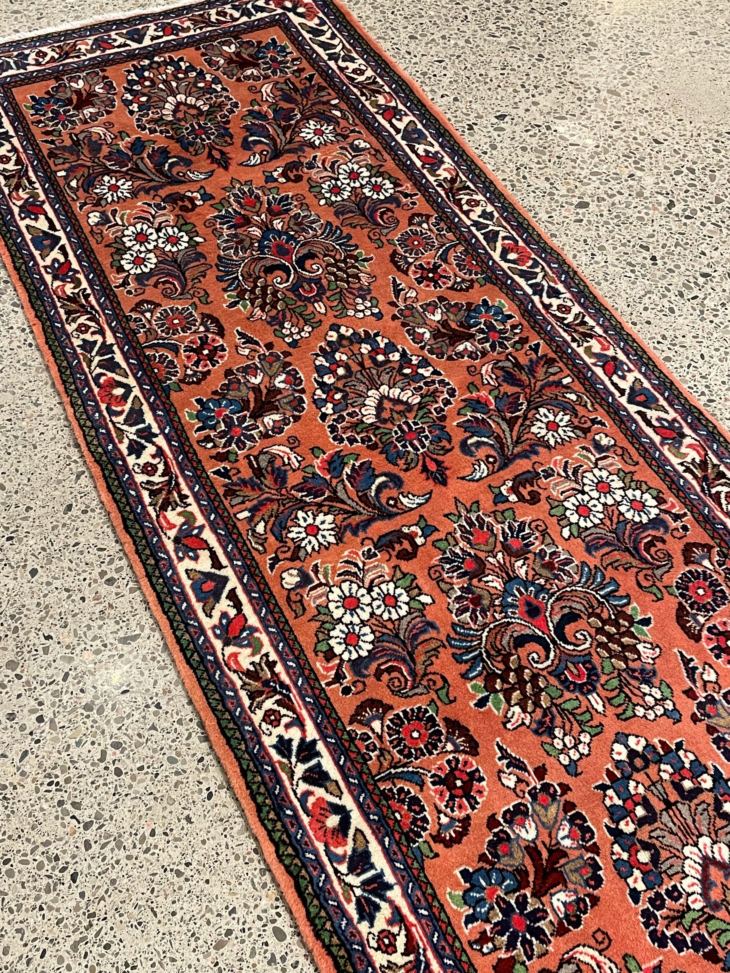Sarough Wool Runner Rug (2'7" x 13'7")