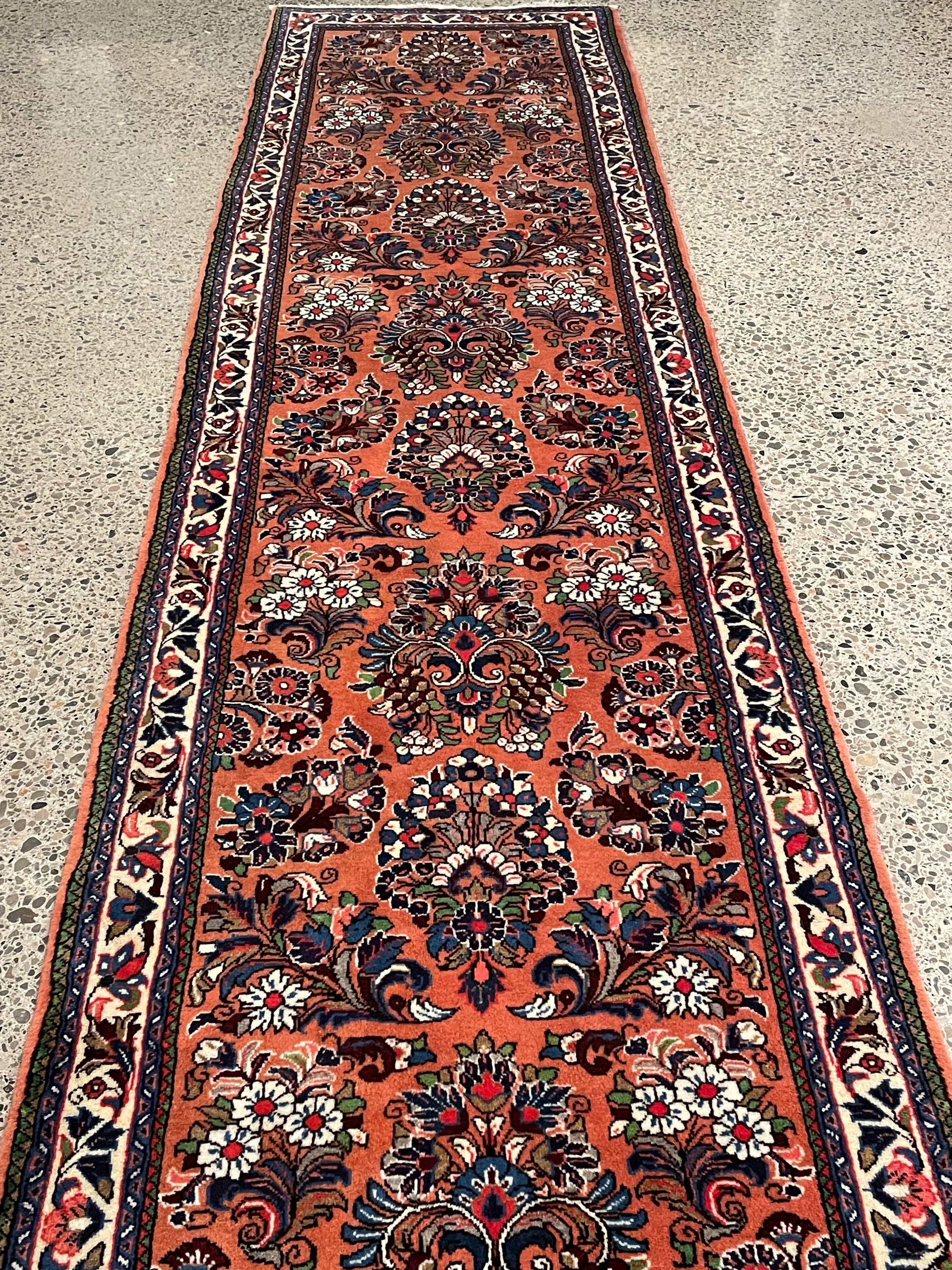 Sarough Wool Runner Rug (2'7" x 13'7")