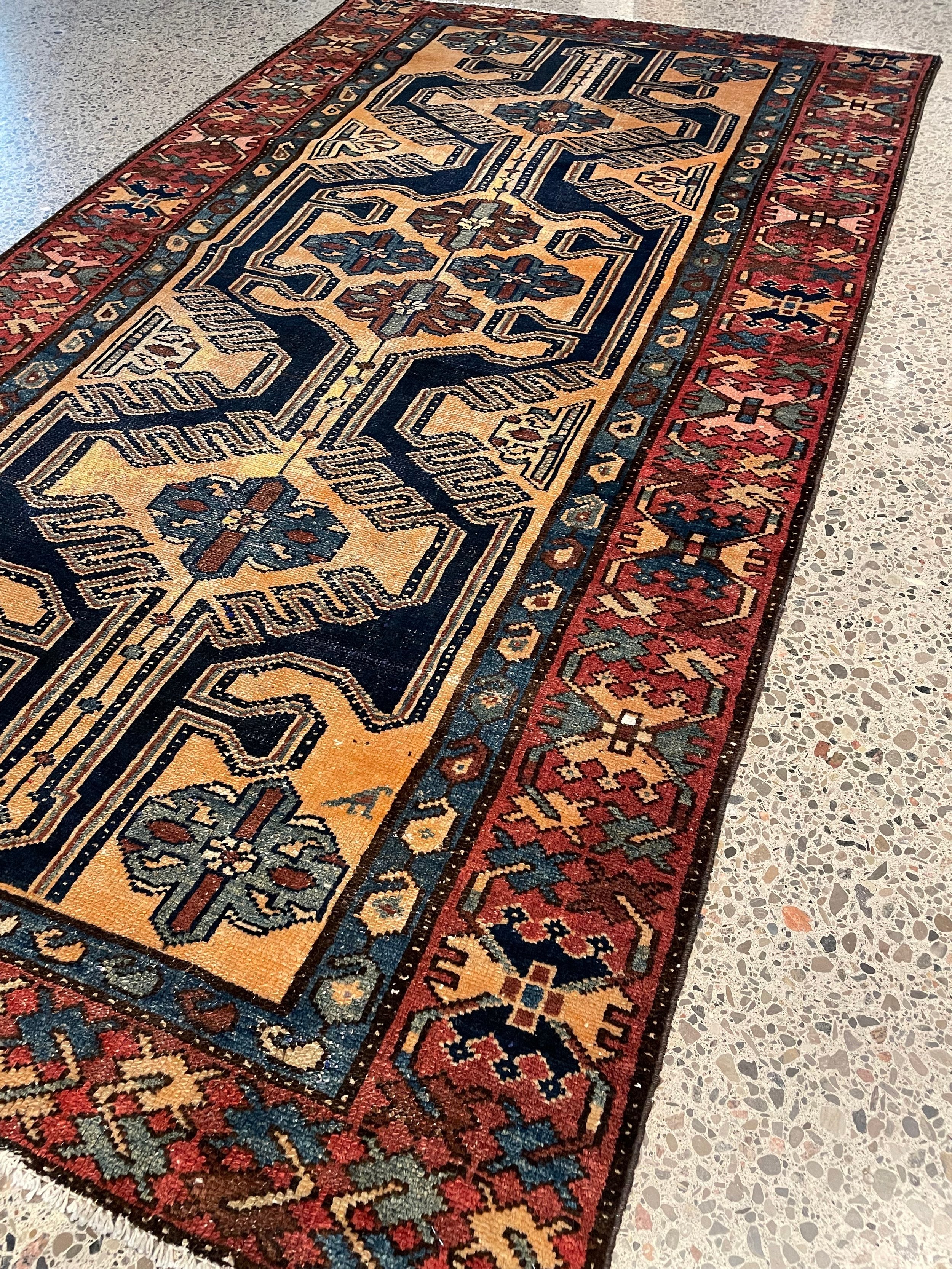 Ardebil Semi Antique Wool Rug (3'8" x 6'8")
