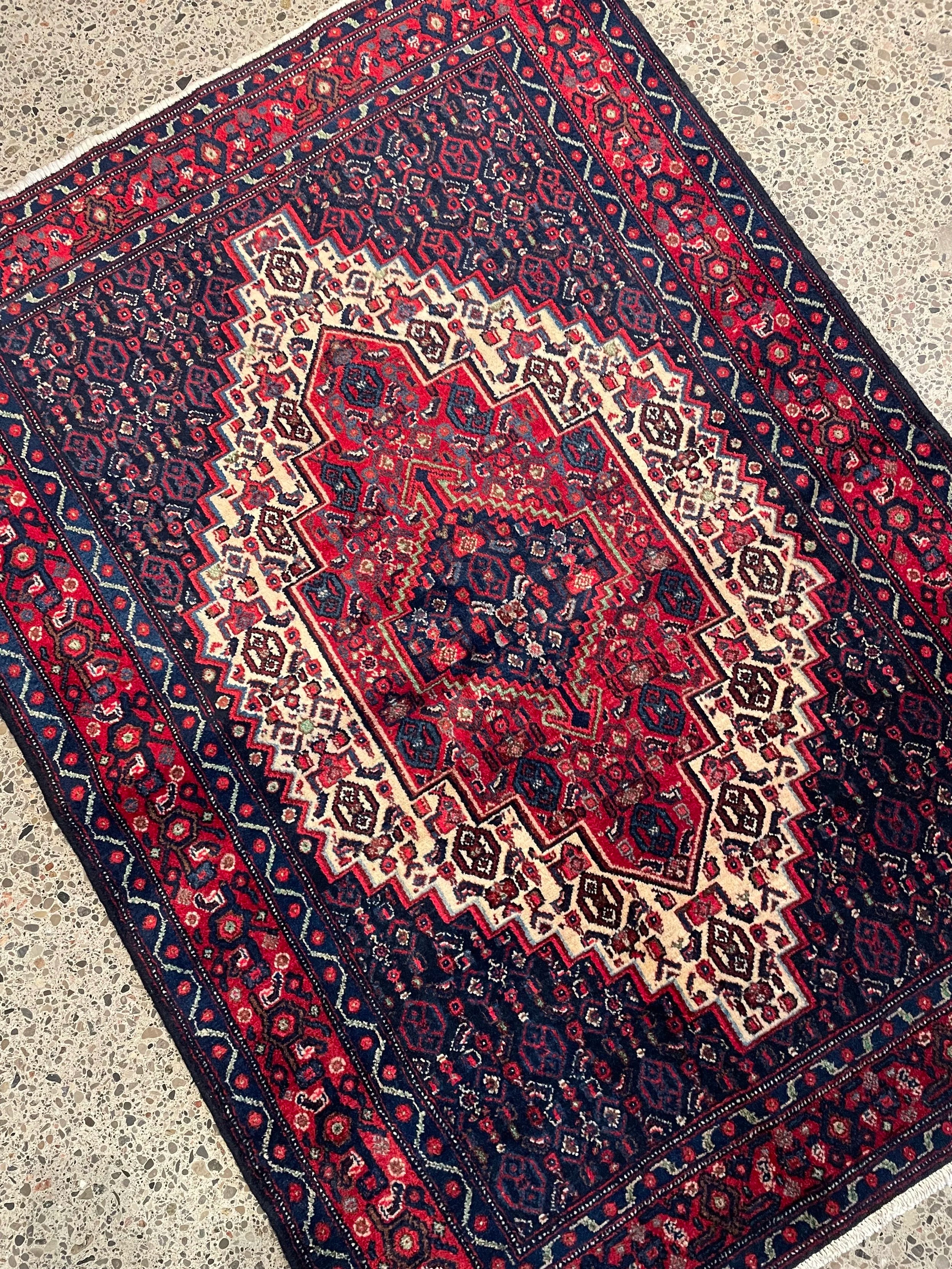 Senneh Wool Rug (3'9" x 5'2")