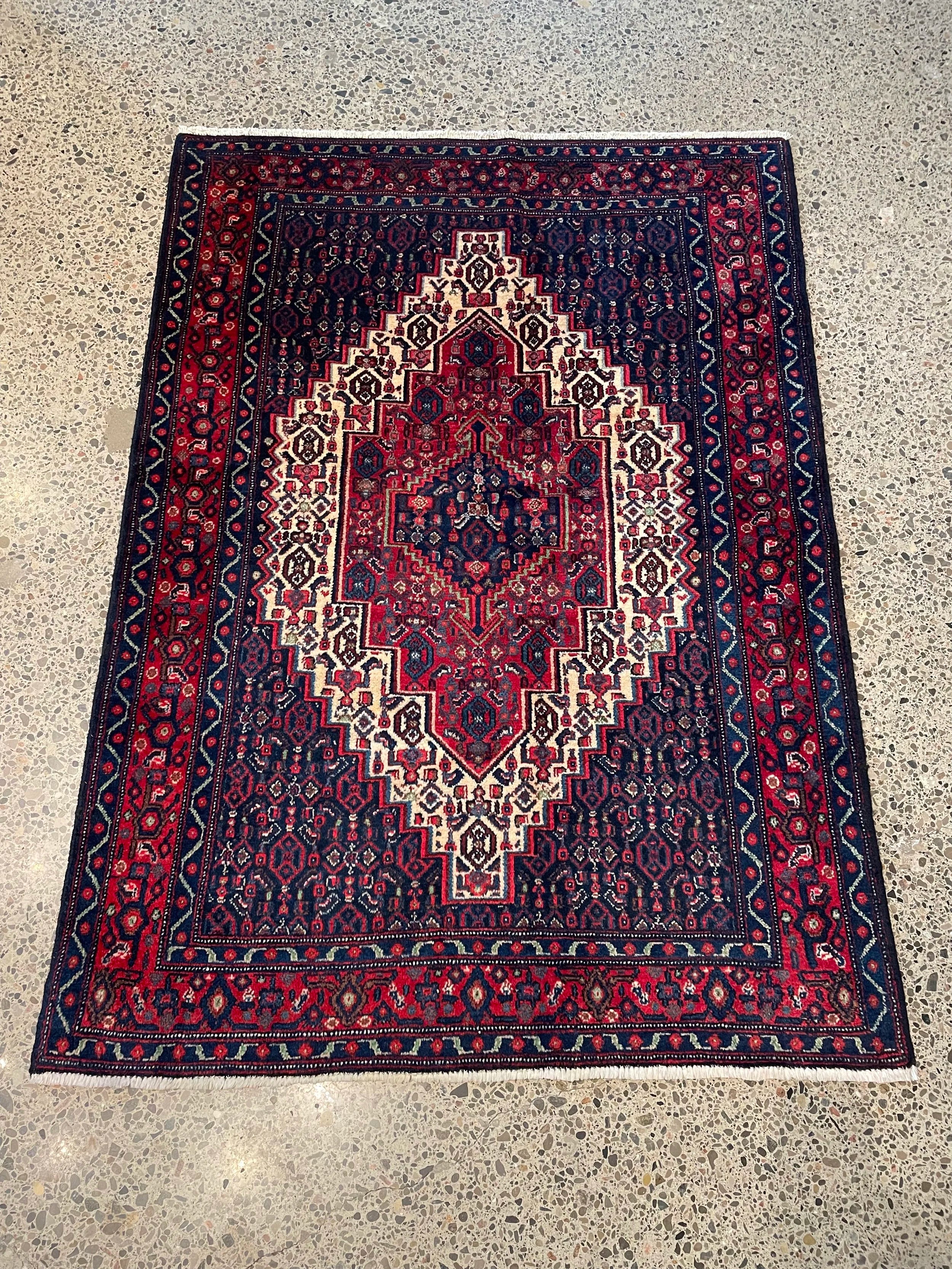 Senneh Wool Rug (3'9" x 5'2")