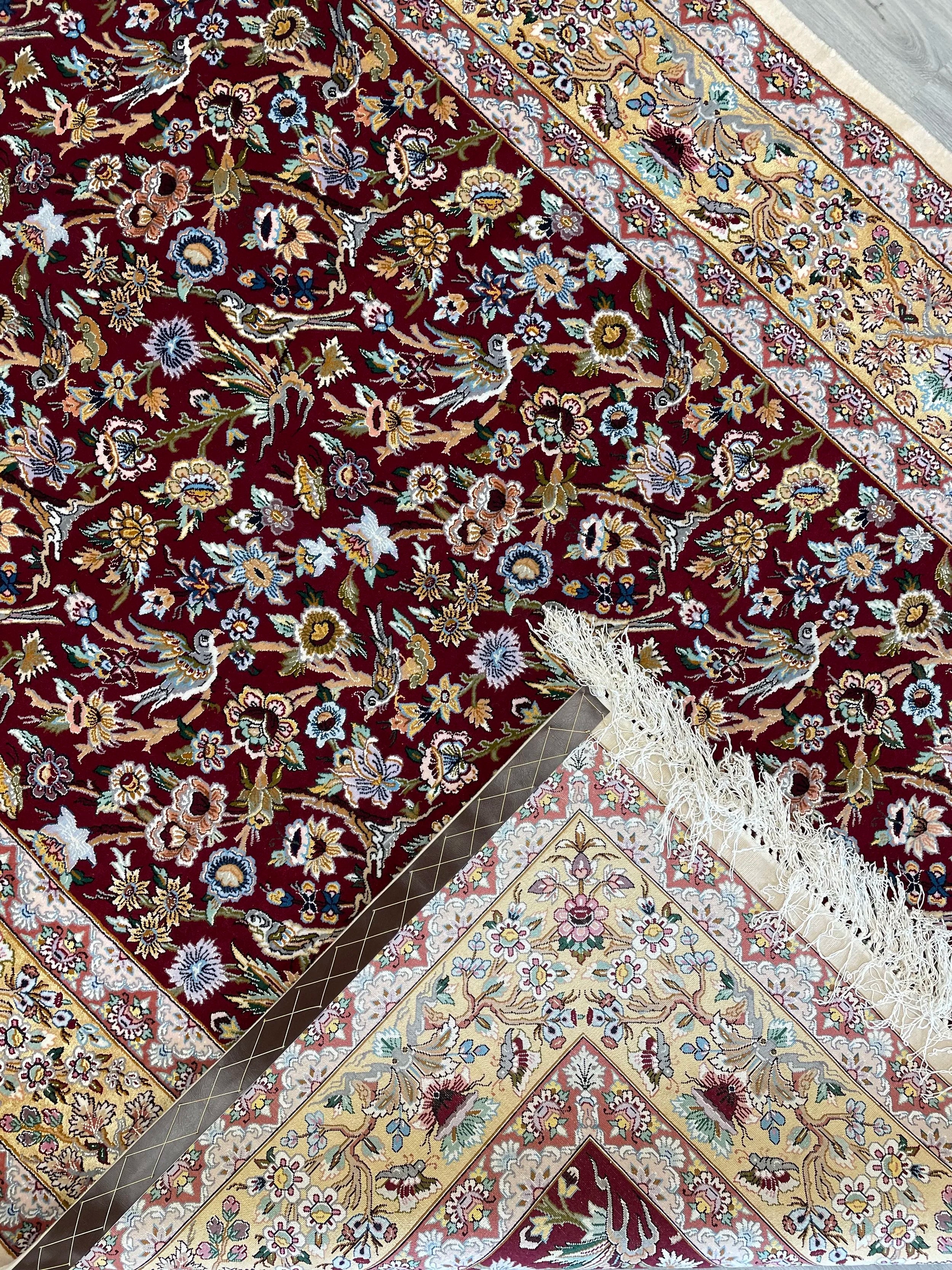 Isfahan Wool & Silk Rug (4'10" x 7'5")