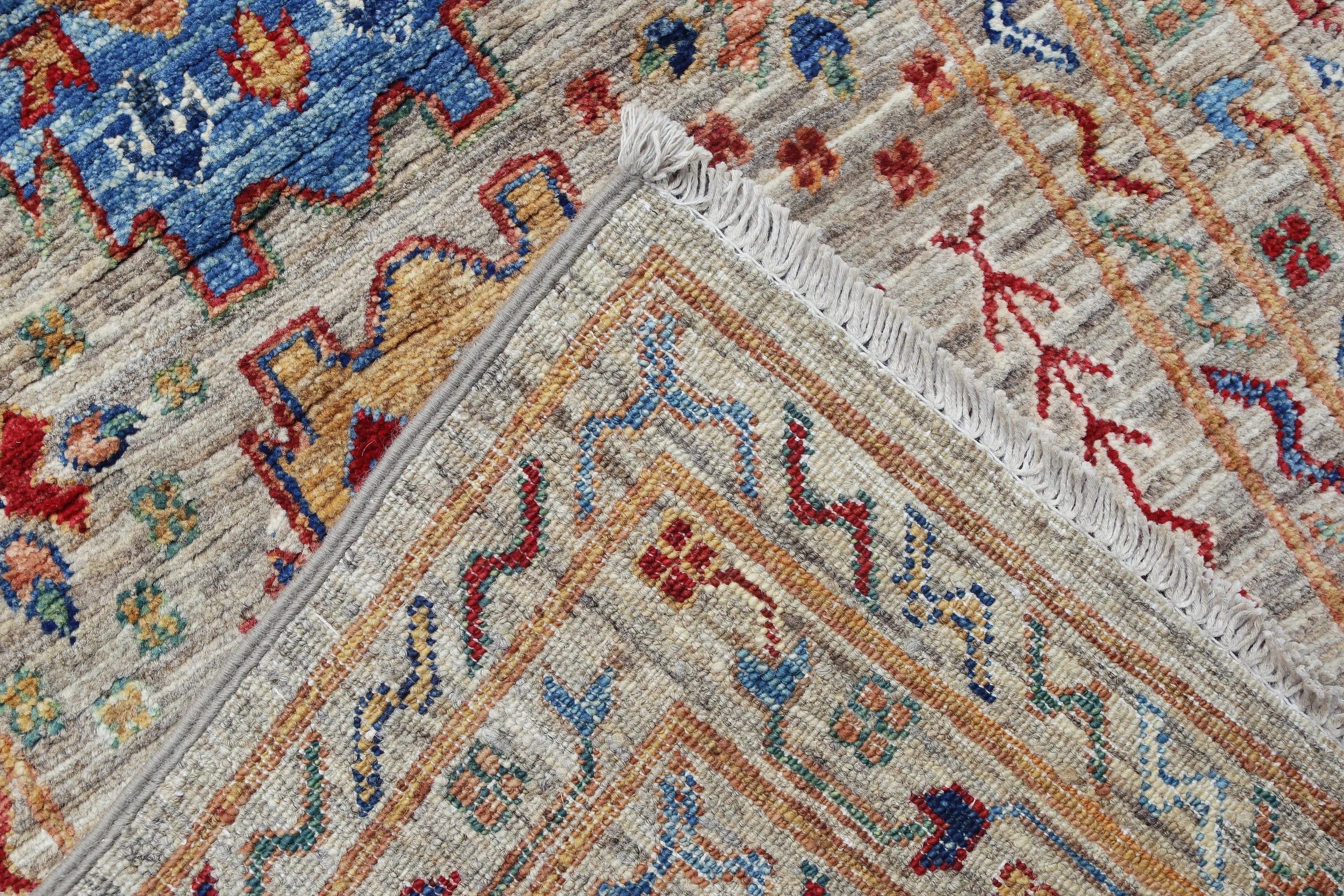 Contemporary Tribal Wool Rug Runner (2'6" x 18'10")
