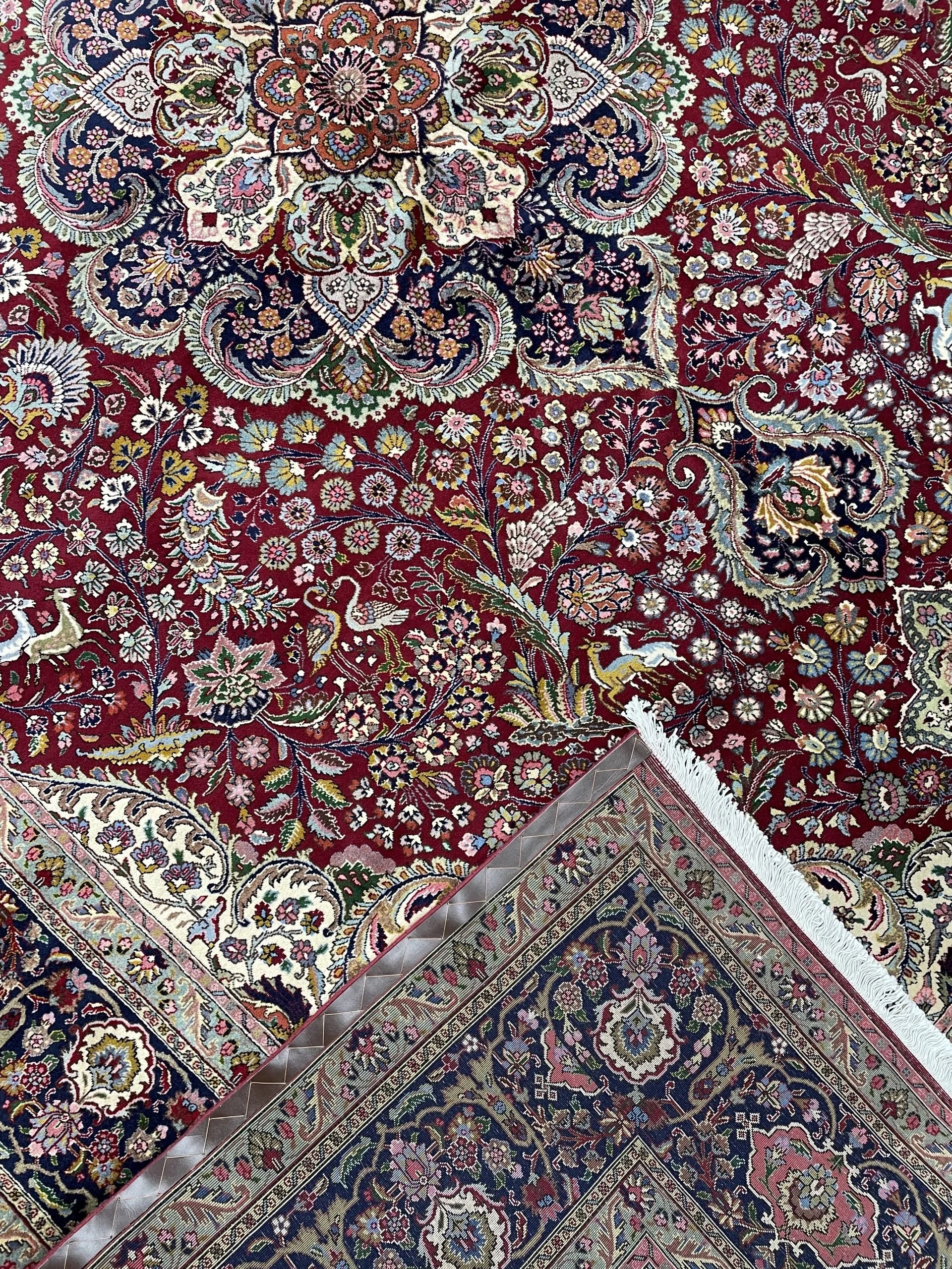 Wool Tabriz Rug (10'0" x 13'1")