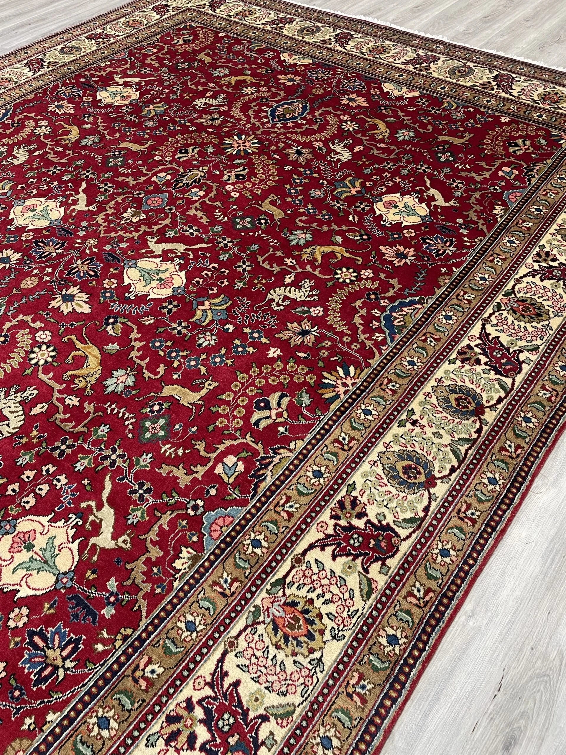 Wool Tabriz Rug (9'11" x 13'2")