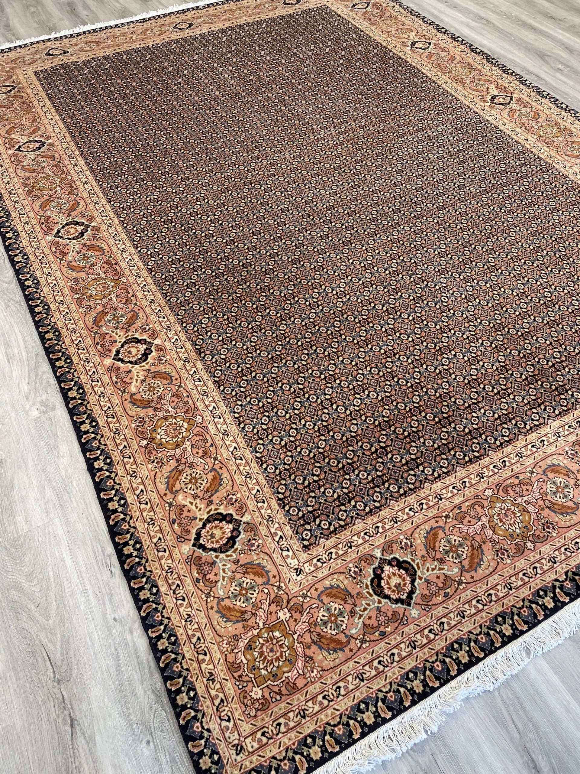 Tabriz Wool & Silk Rug (6'11" x 9'11")