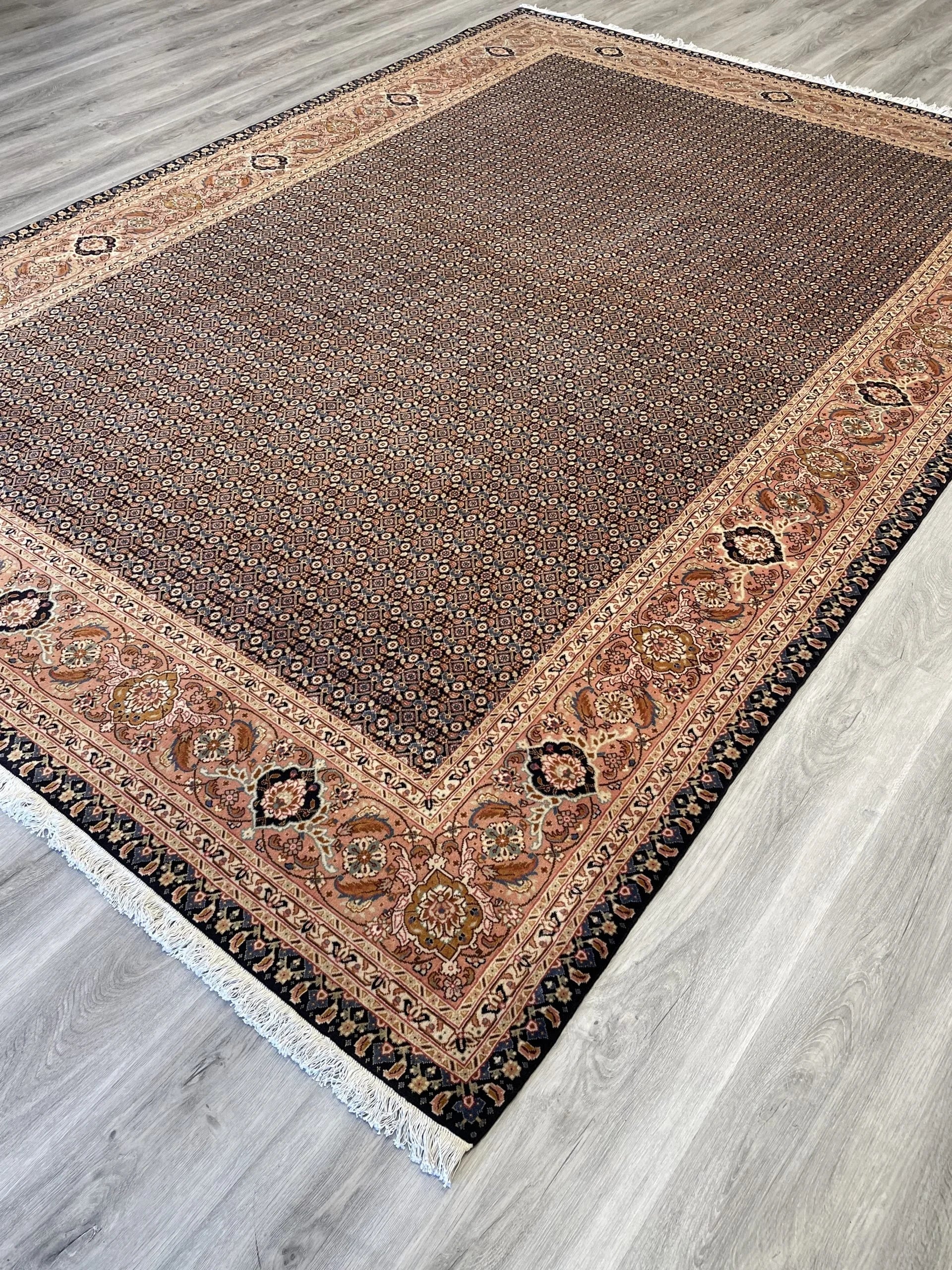 Tabriz Wool & Silk Rug (6'11" x 9'11")