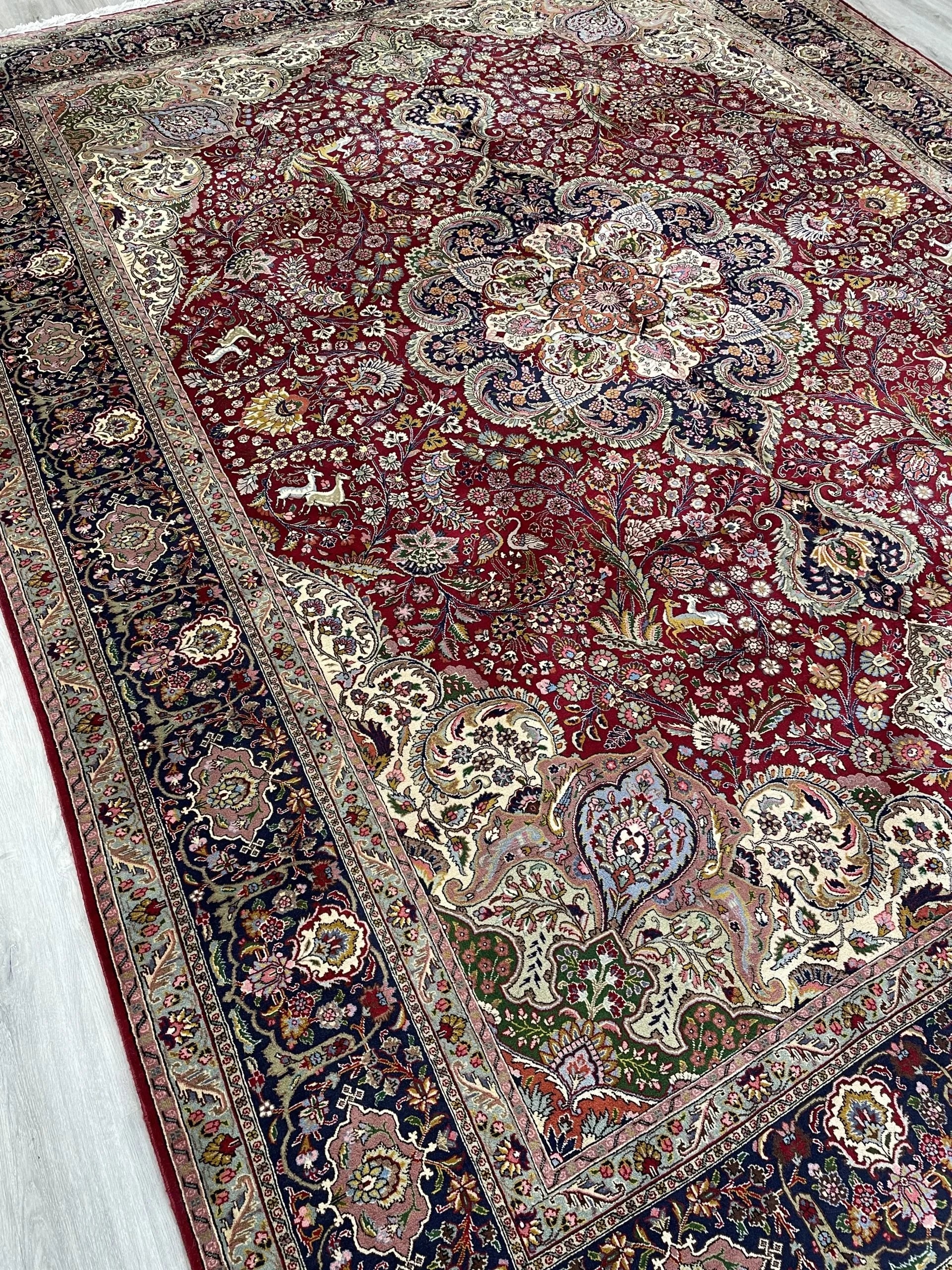 Wool Tabriz Rug (10'0" x 13'1")