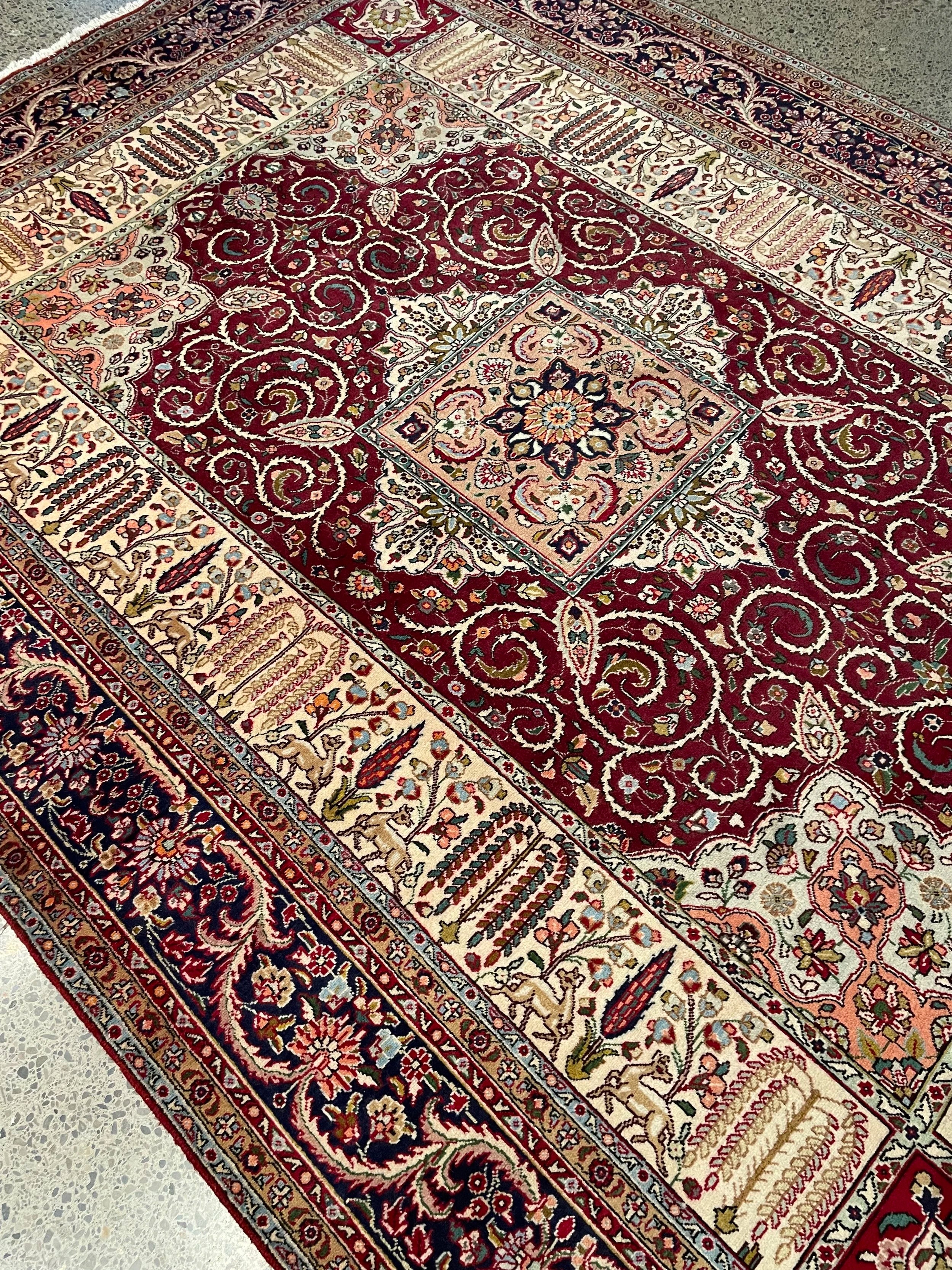Wool Tabriz Rug (8'4" x 11'7")