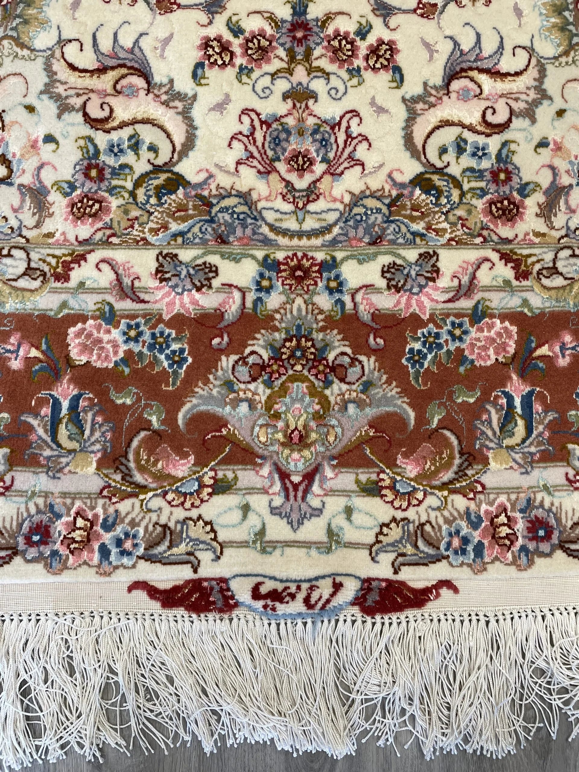 Tabriz Wool & Silk Rug (4'11" x 6'8")