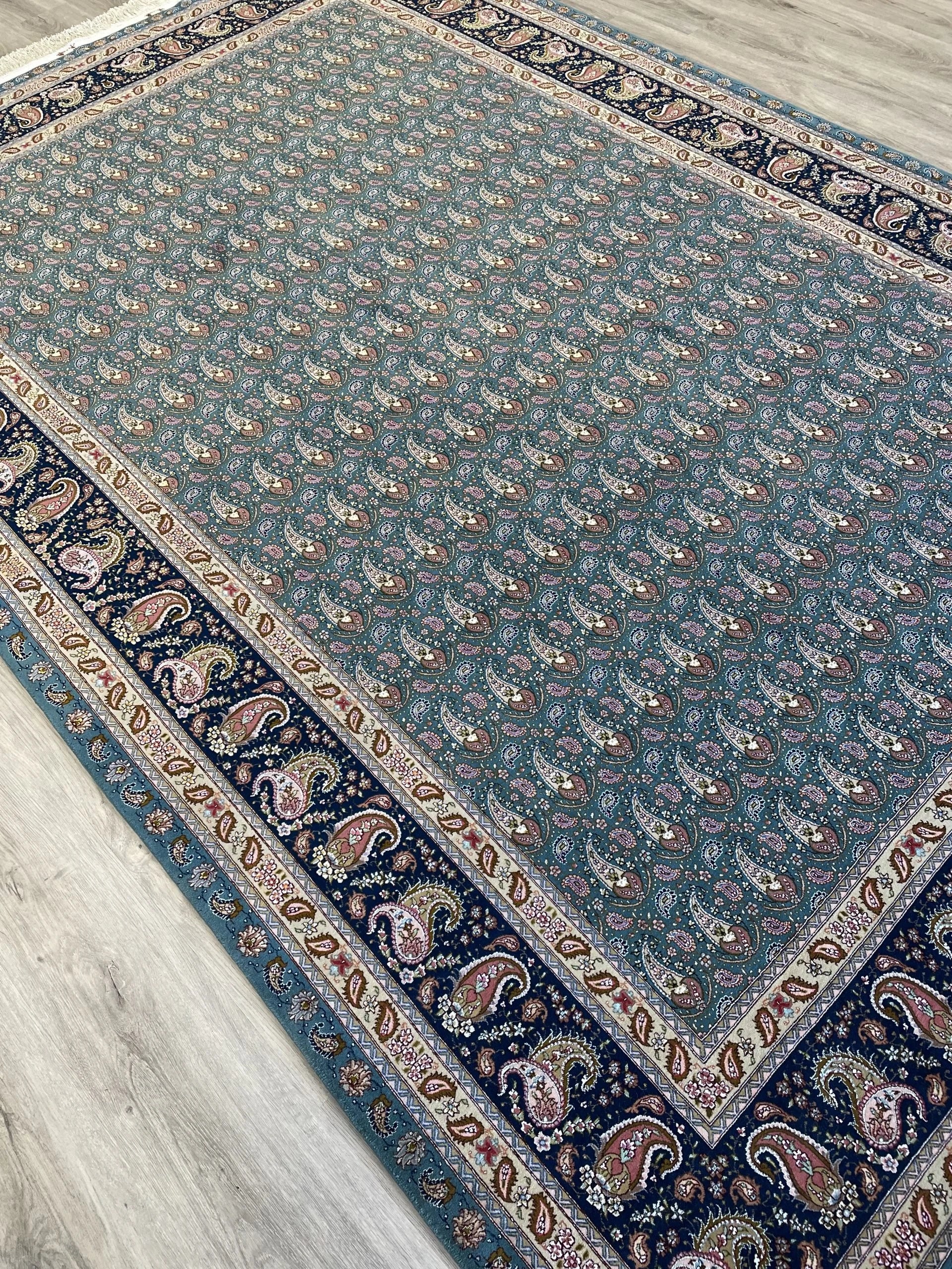 Tabriz Wool & Silk Rug (6'7" x 9'9")