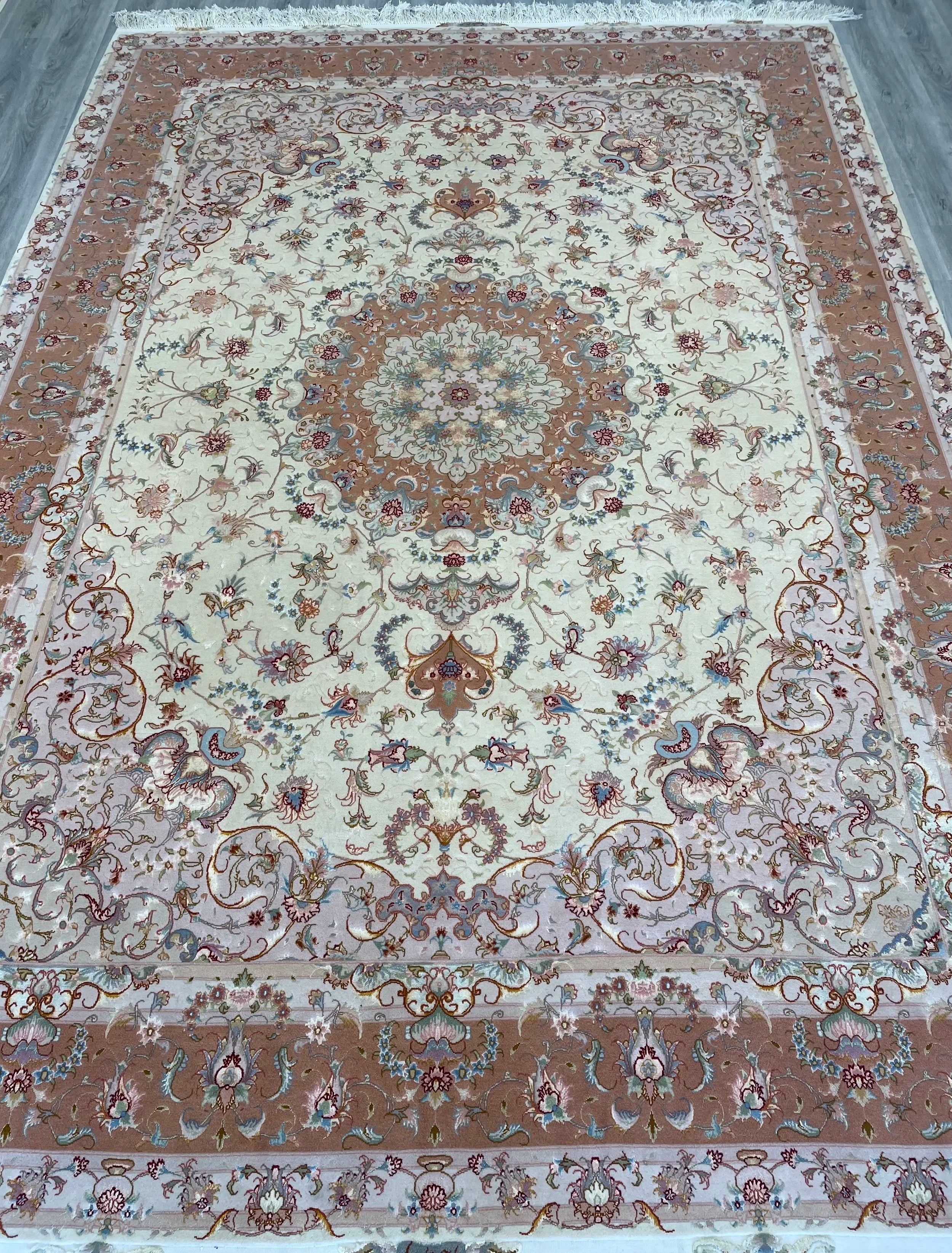 Tabriz Wool & Silk Rug (8'1" x 11'5")