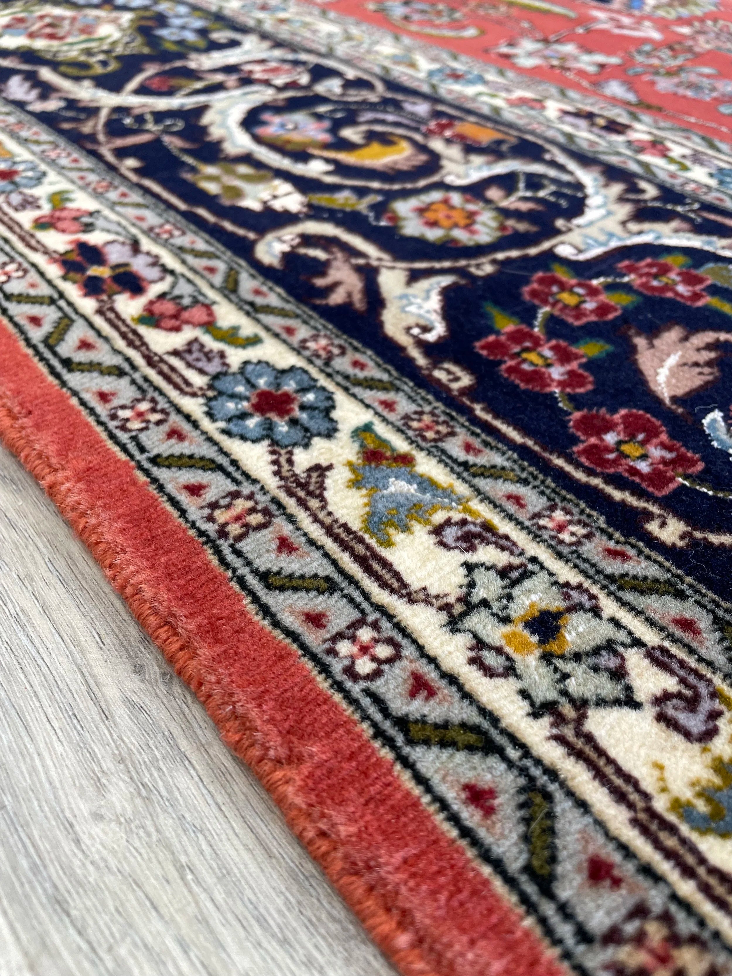 Tabriz Wool & Silk Rug (6'6" x 9'11")