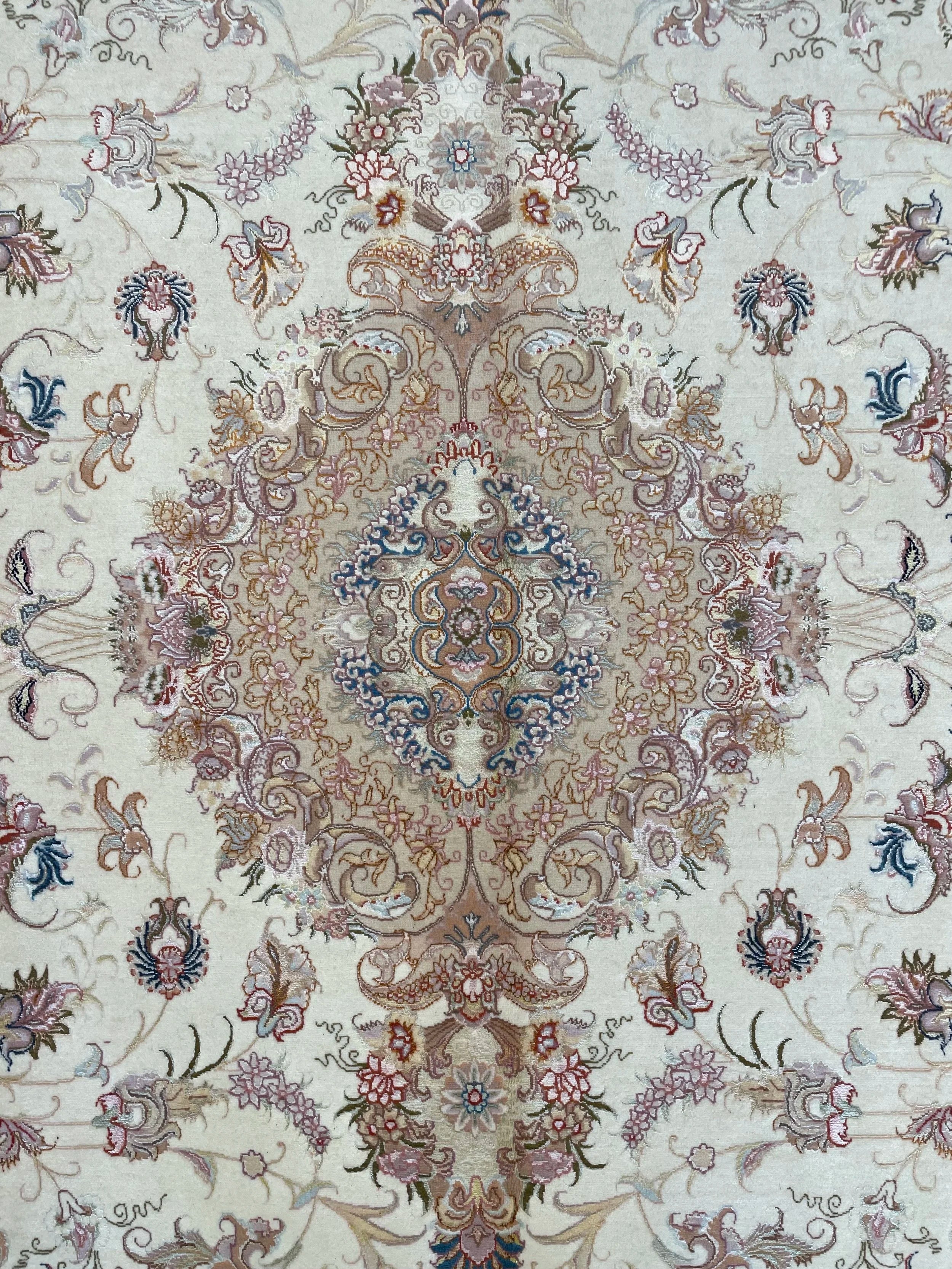 Tabriz Wool & Silk Rug (6'8" x 10'0")