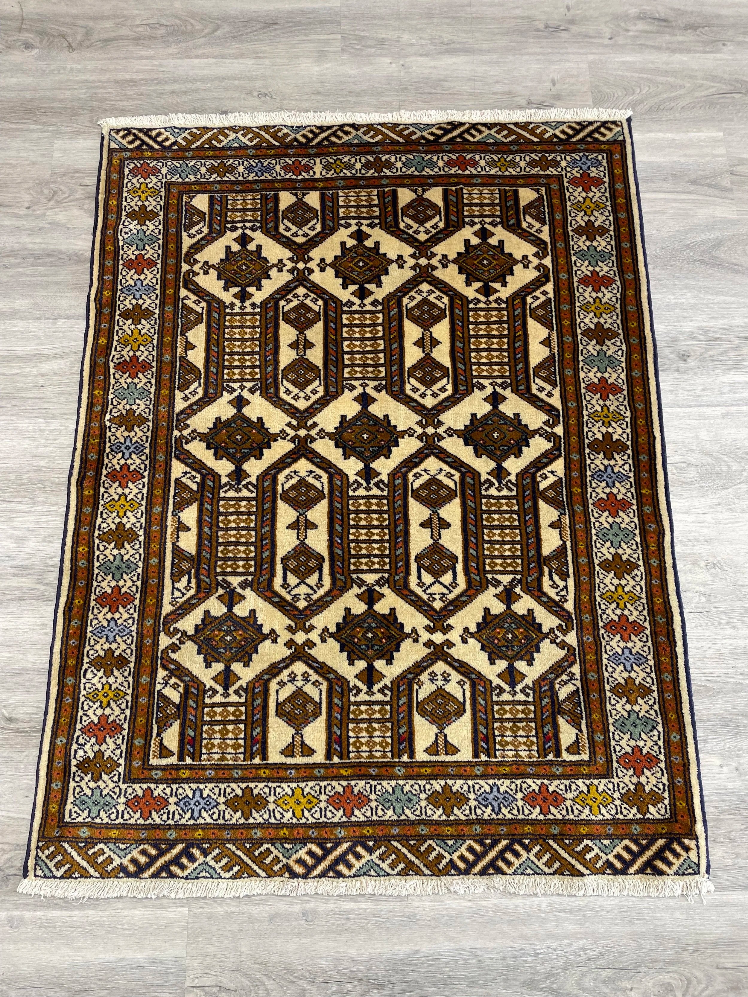 Turkoman Wool Rug (3'1" x 4'2")