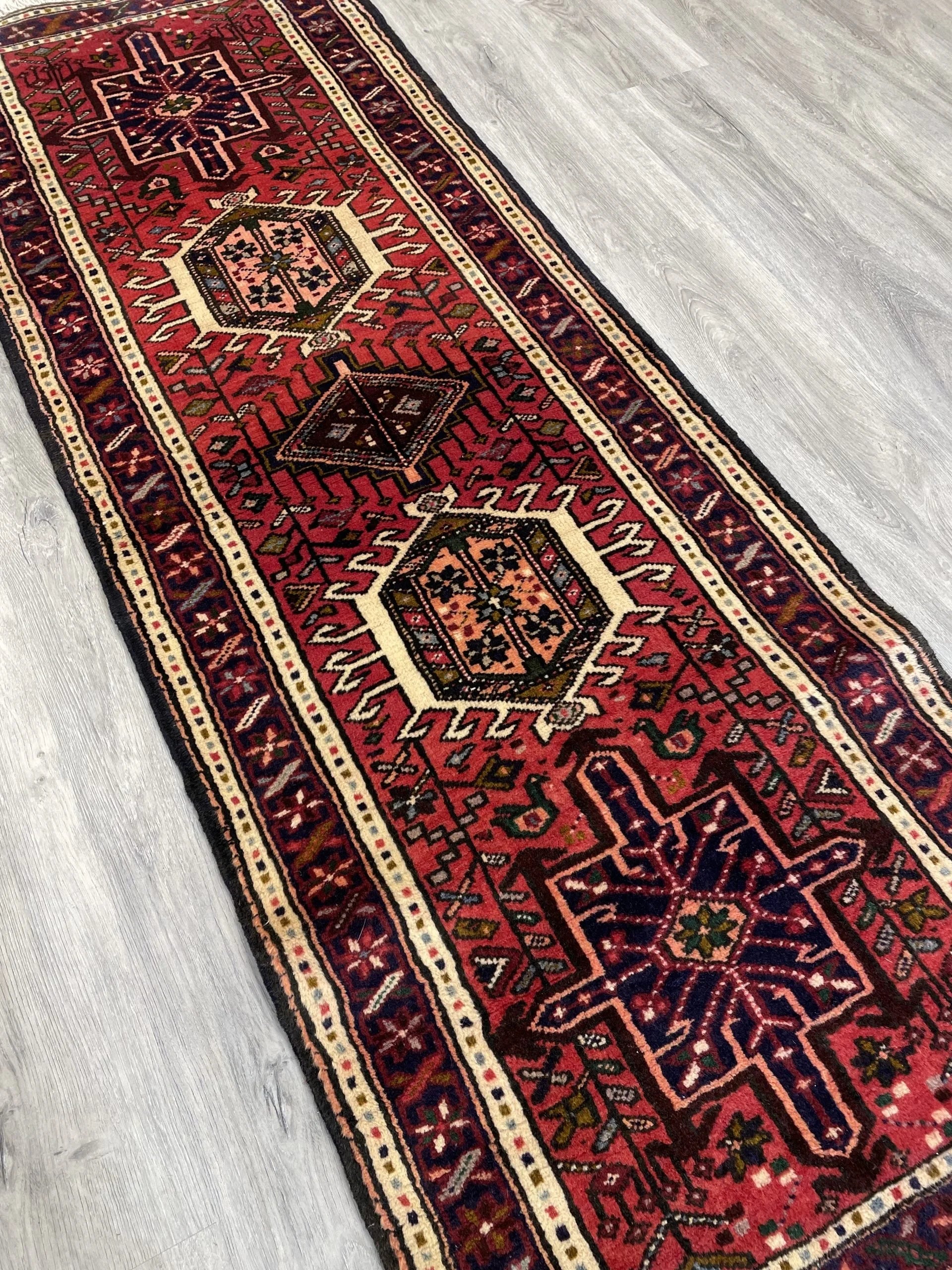 Karajeh Vintage Wool Rug Runner (2'1" x 5'10")