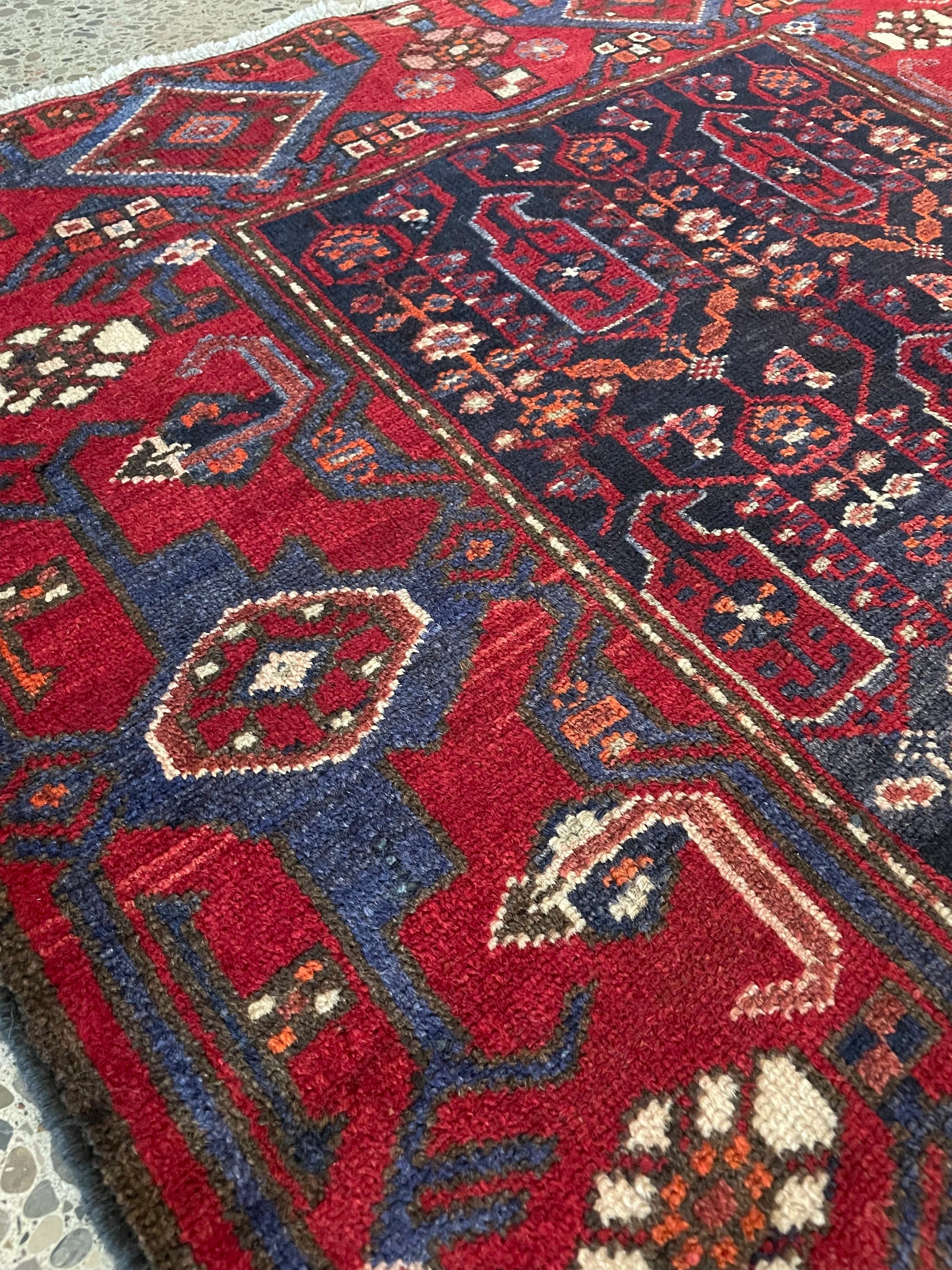 Zanjan Vintage Wool Rug (3'3" x 4'7")