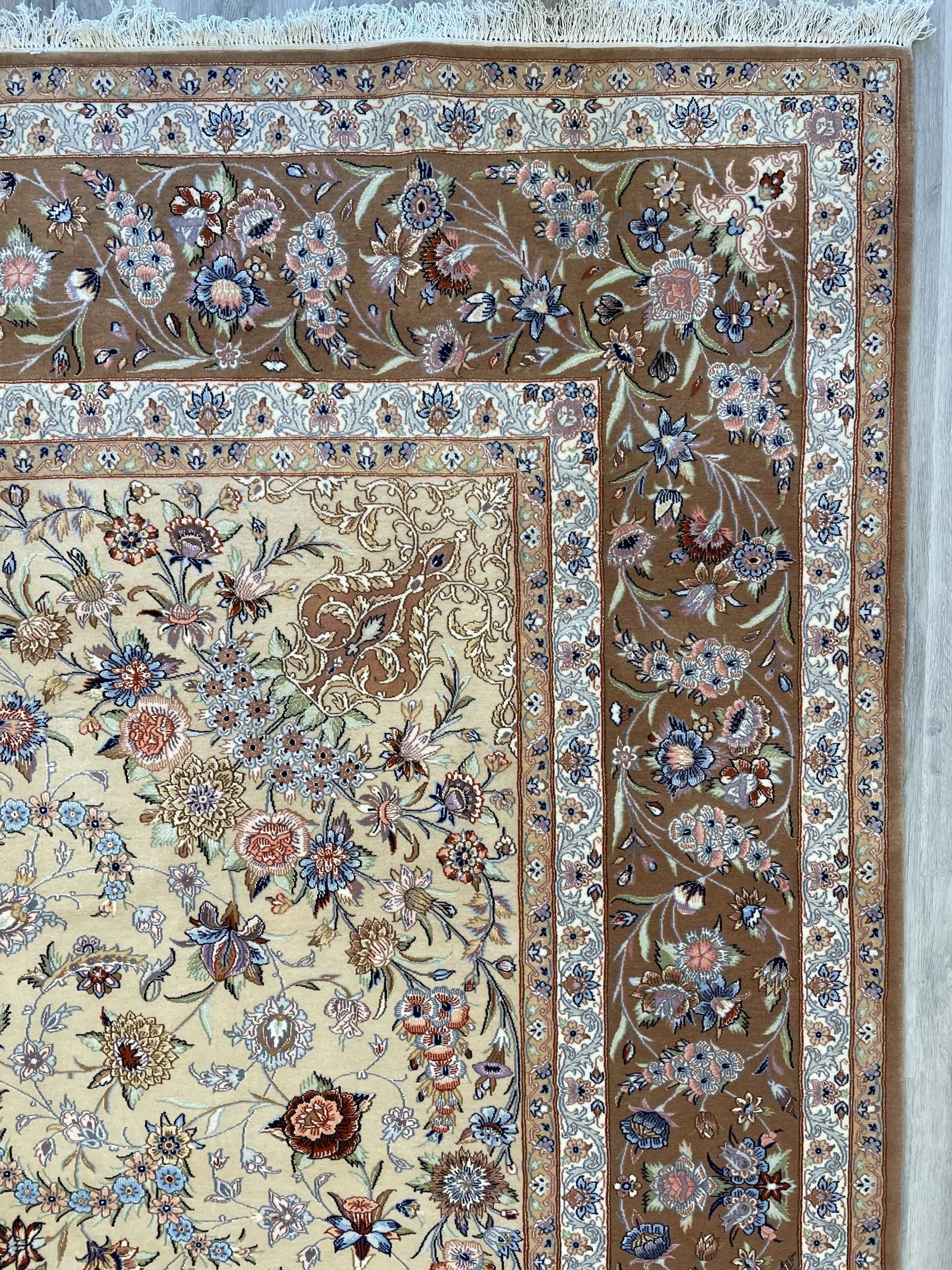 Isfahan Wool & Silk Rug (8'5" x 11'7") - RESERVED