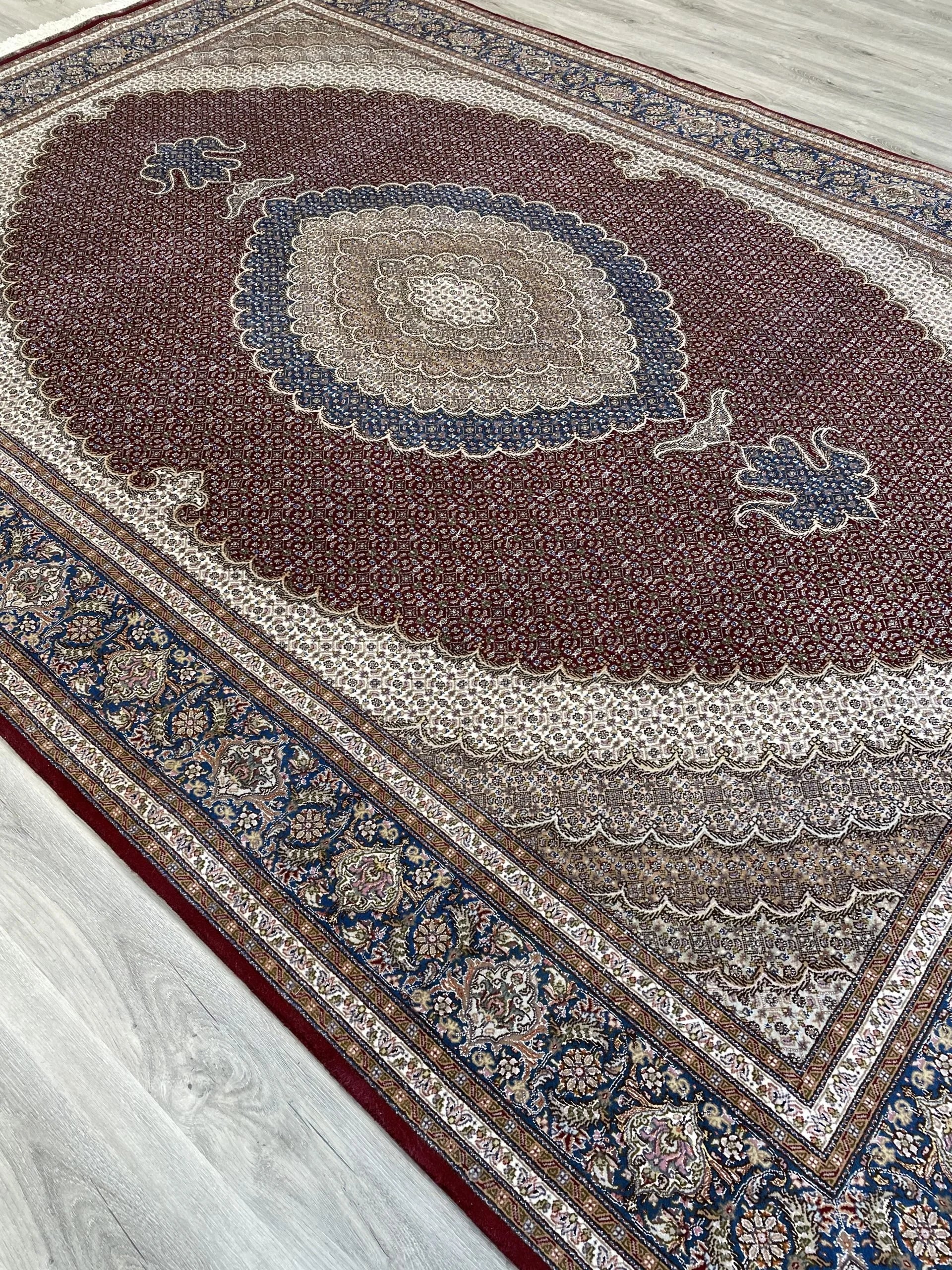 Tabriz Wool & Silk Rug (6'9" x 10'0")