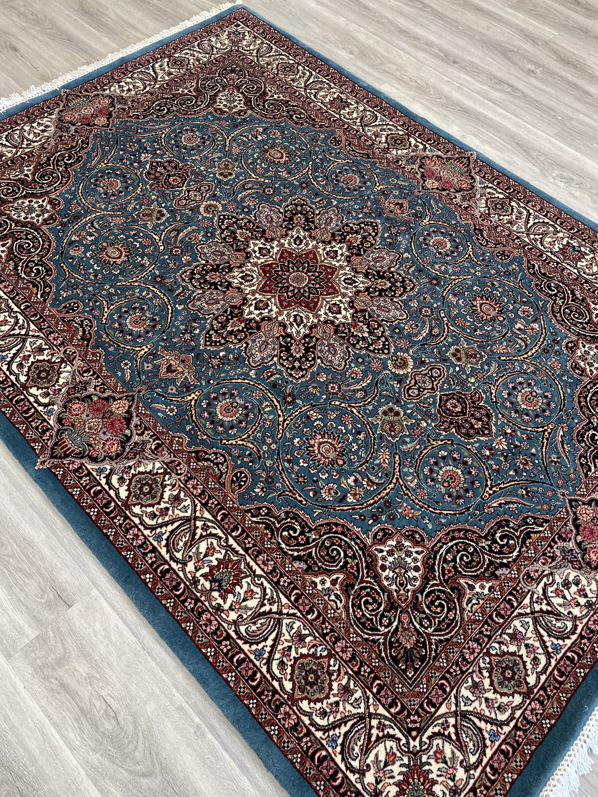 Bijar Wool & Silk Rug (5'0" x 7'0")